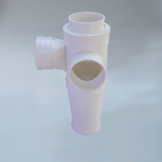 PVC超靜單螺旋三通